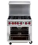 Iron Range IR-6B-C 36" Gas Restaurant Range w/ (6) Open Burners, (1) Convection Oven 180.000 BTU 1 image