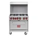 Iron Range IR-6B 36" Gas Restaurant Range w/ (6) Open Burners, (1) Standard Oven 180.000 BTU 1 image