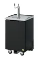 RefrigerationX XBD-1SB-N6 BeerTap 23-5/8"W×29-3/4"D×34-1/2"H Black 1/2 Barrel 1‑3 Taps R‑600a 115V 1 image