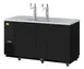 RefrigerationX XBD-3SB-N6 Beer Tower, 69"W×27"D×37"H, 21.19 cu.ft. Black 2 3" Towers 1/5 HP R‑600a 1 image