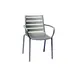 BFM Seating DV350TS South Beach Stacking Armchair, Aluminum Back & Seat 1 image