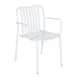 BFM Seating PHKWAC-WH Key West Stacking Arm Chair, Vertical Slat Design 1 image
