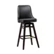 G & A 411-CU Upholstered Swivel Bar Stool with Footrest, European Beechwood Frame 1 image