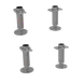 Glastender LCLS - 4" Legs with Adjustable Flanged Feet, Heavy-Duty Design for Restaurant Crisper Bins 1 image