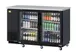RefrigerationX XBB-2SG-N6 Cooler, 58-7/8"W x27-1/4"D x37-1/8"H, 18.99 Cu.ft., Black Vinyl Glass Doors 1 image