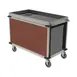 Cadco BC-3-LST Stainless Steel Mobile Beverage Service Cart w/ 2 Shelves, 4 Drawers, 6 Airpot Wells 4 image
