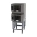 Cadco BLS-3HLD-2 Double Stacked Half Size Electric Convection Oven w/ Stand, LED Digital, 208/240V 1 image