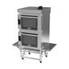 Cadco BLS-4FLD-2HP Double Electric Convection Oven, Ventless Hood, Pizza Station Stand, 208/240V 1 image