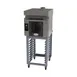 Cadco BLS-4HLD-1H Single Half Size Electric Convection Oven, 4 Shelf, Ventless Hood, Stand, LED Control 1 image