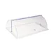 Cadco C-DPF2-HD Roll-Top Lid, 21.5x13.25, Eastman Tritan Copolyester, Clear, Metal Hinges 1 image