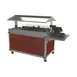 Cadco CBC-GG-4 MobileServ® Deluxe Grab & Go Merchandising Cart with (4) Heated Wells 1 image