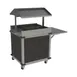 Cadco CBC-GG-B2 MobileServ® Standard Grab & Go Merchandising Cart, (2) Pan Holders 1 image