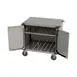 Cadco CC-LUC Stainless Steel Locking Utility Cart w/ Adjustable Storage Shelf & (1) Handle 3 image