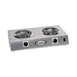Cadco CDR-1T 21 1/4" Electric Countertop Hotplate w/ (2) Tubular Burners, Horizontal Design, 1.65 kW, 120V 1 image