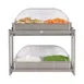 Cadco CMLB-24RT Multi-Level Electric Buffet Server w/ (2) 20-1/2" X 14" Stainless Steel Warming Surfaces 1 image