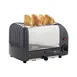 Cadco CTW-4M 4-Slice Standard Commercial Toaster w/ 1" Slots, Metallic Grey End Panel, 120V 3 image