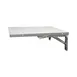 Cadco FUS-1L Left Flip-Up Outer Shelf, 22" W x 25-3/4" D, Stainless Steel for 3-Bay & 4-Bay Carts 1 image