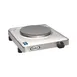 Cadco KR-S2 11-1/2" Electric Countertop Hotplate w/ (1) Solid Cast Iron Burner, Stainless Steel, 1.5 kW, 120V 1 image
