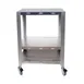 Cadco OV-HDS Mobile Oven Stand, (2) Tiers with Undershelf / Stainless Steel 1 image