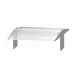 Cadco SGJ-2 Sneeze Guard for 2-Bay (CBC-HH) Junior Food Carts, Attaches to Cart without Tools 1 image