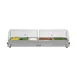 Cadco WTBS-5N-HD Countertop Buffet Server w/ Rolltop Lid , (2) Half Size & (3) Third Size 2 ½” Deep Steam Pans 1 image