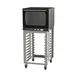 Cadco XAFS-133 Single Half Size Countertop Electric Convection Oven, 4 Shelf, Stand, Manual Controls 1 image