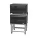 Cadco XAFS-183-2 Double Full Size Electric Convection Oven w/ 3 Shelf, Stand, Manual Controls 1 image