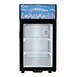 Adcraft CDRF-1D/1.5 Countertop Merchandiser Refrigerator, 1.5 cu ft, Black Coated Steel, Swing Glass Door 1 image