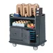 Cambro MDC24191 Beverage Service Cart, 44.5L x 30W x 44H, Granite Gray Polyethylene, Insulated Compartments 1 image