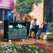 Cambro MDC24F192 Beverage Service Cart, 44.5L x 30W x 44H, Polyethylene, Granite Green, Insulated Compartments 2 image