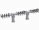 Krowne KDPY-12S Y-Tower Beer Dispenser, 60" OA, 2-Column, Glycol, 7-12 Taps, Faucets Not Included 1 image