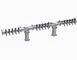 Krowne KDPY-15S Y-Tower Beer Dispenser, 78" Countertop, Steel, Glycol Cooled, 2-Column 15-Tap 1 image