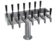 Krowne KDSTC-7S Draft Beer Tower, 21" OA, Stainless Steel, Glycol‑Cooled, Countertop, 14 Faucets 1 image