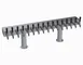 Krowne KDTH-16S T‑Head Draft Beer Tower, 48" Countertop, 2‑Column Stainless Steel, 16 Faucets 1 image