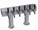 Krowne KDTH-6S T-Head Draft Beer Tower, 24" Countertop Box, Stainless Steel, Six-Tap Glycol-Cooled 1 image