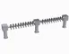 Krowne KHH-20S Draft Beer Tower, 2‑Column Stainless Steel, 83‑3/4" OA Length, 20 Faucets(No Handles) 1 image
