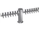 Krowne KMT-14S Max-T Beer Tower, 14 Faucets, 51" Flange, Steel Finish, Glycol-Cooled, 1-Column 1 image
