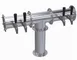Krowne KPTH-4S Draft Beer Tower, 25-3/4" OA, Stainless, Glycol Cooled, 4 Tap Faucets (No Handles) 1 image