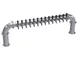 Krowne KPTP-14S 14‑Tap Draft Beer Tower, 63" Countertop Mount, Brushed Stainless Steel, 2‑Column 1 image