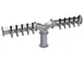 Krowne KPY-10S Y‑Tower Beer Dispensing, 48" OA Length, Stainless Steel, Countertop, Ten Taps 1 image