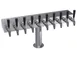 Krowne KTH-10S Draft Beer Tower, 30" Countertop, 10‑Faucet Glycol‑Cooled, Steel Finish, 7‑12 Tap 1 image