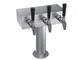 Krowne KTH-3S Draft Beer Tower, 12" Column, Steel Finish, Glycol‑Cooled, Three‑Tap, No Handles 1 image