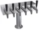Krowne KTH-6S Draft Beer Tower, 18" Box, Stainless Steel, Glycol, Six‑Faucet T‑Head, 4‑6 Tap 1 image