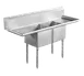Serv-Ware E2CWP24242-24 (2) Two Compartment Sink 1 image