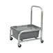 Robot Coupe R198 Aluminum Food Box / Tray Cart w/ Polycarbonate Pan & Lid 1 image