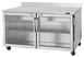 Turbo Air PWR-60-G-N 60" 2-Section Worktop Refrigerator w/ 2 Glass Doors, 17.2 cu. ft. 1 image