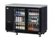 RefrigerationX XBB-24-48SG-N6 Back Bar Cooler 49"W×24"D×35"H 12.2 cu.ft Black Steel Glass R‑600a 1 image