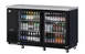 RefrigerationX XBB-24-60SG-N6 Bar Cooler, 61" W x 24" D x 35" H, 16.46 cu.ft., Black, LowE Doors LED 1 image