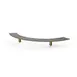 Steelite MGCIAF01GBXX 76" Buffet Table, Grey Slate BHP Laminate, Bamboo Core, Brushed Brass Legs 1 image