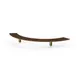 Steelite MGCIAF01WBXX 76" Buffet Extension Shelf, Half Round, Bengali Mango Wood BHP Laminate Top, Brushed Brass Legs 1 image